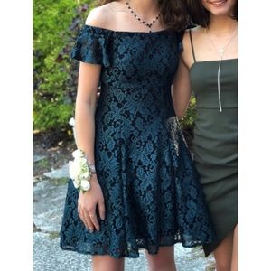 Off-the-Shoulder Homecoming Dress